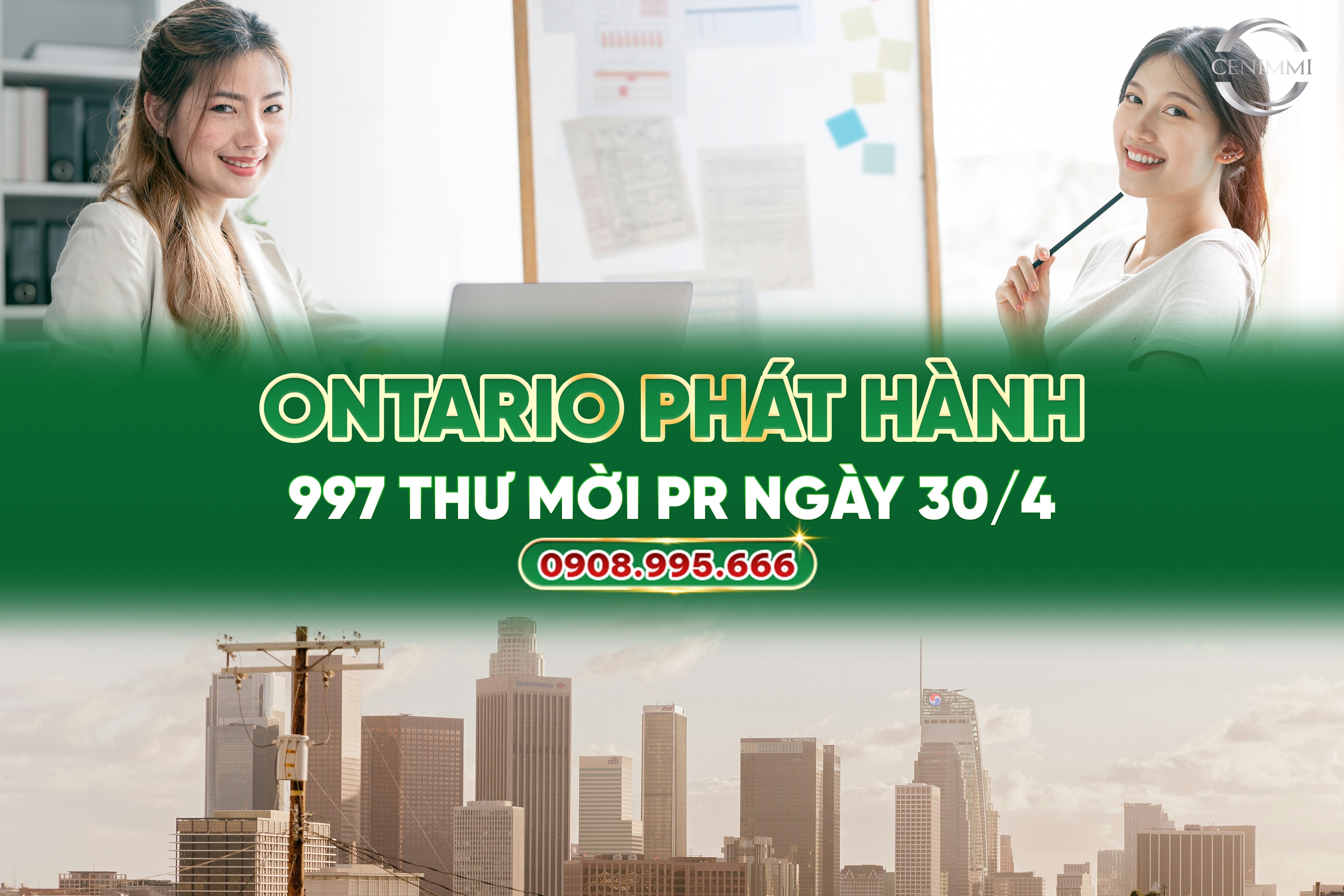  Ontario phát hành 997 thư mời PR ngày 30/4