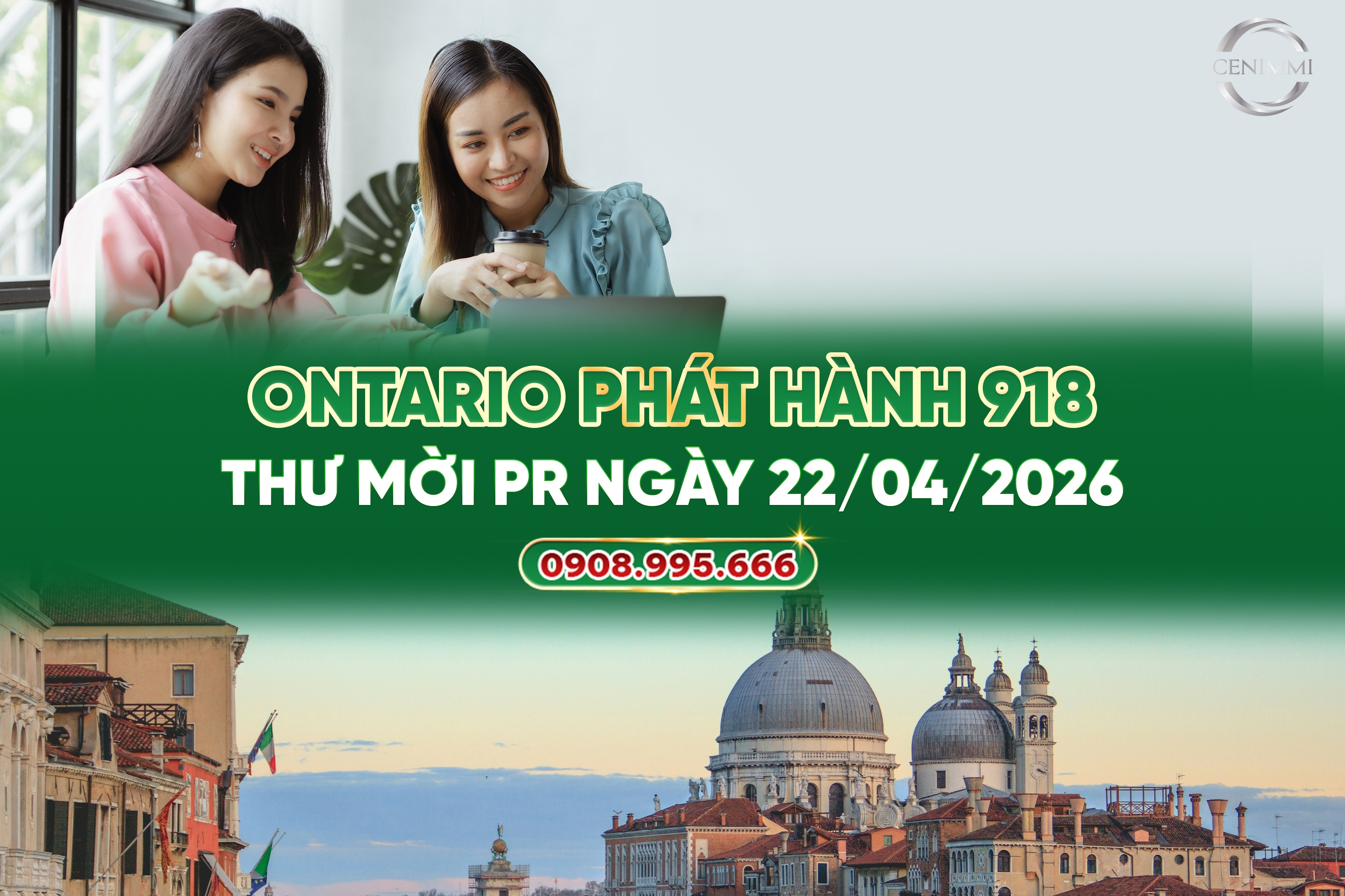 Ontario phát hành 918 thư mời PR ngày 22/04/2026