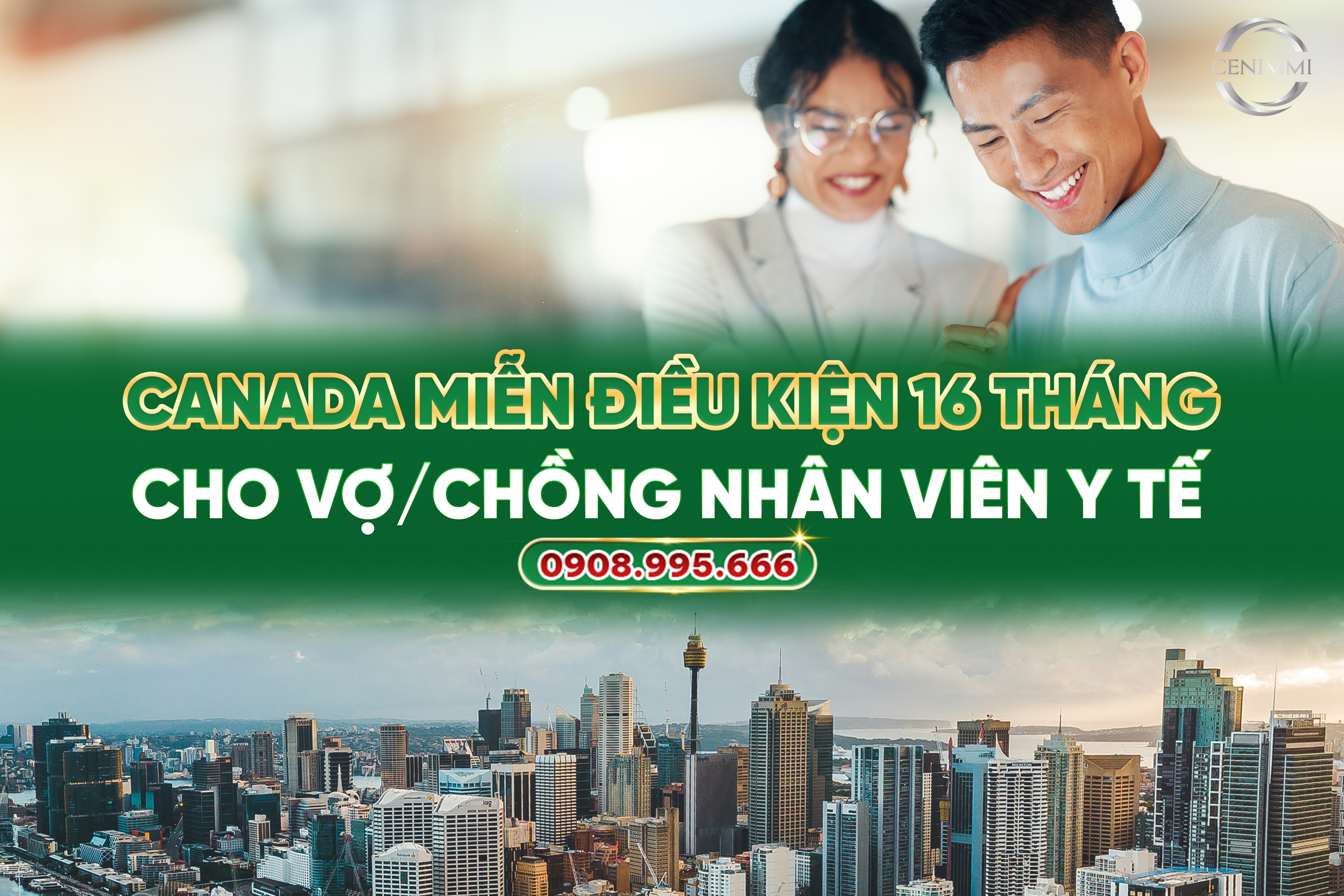 Canada miễn điều kiện 16 tháng cho vợ/chồng nhân viên y tế