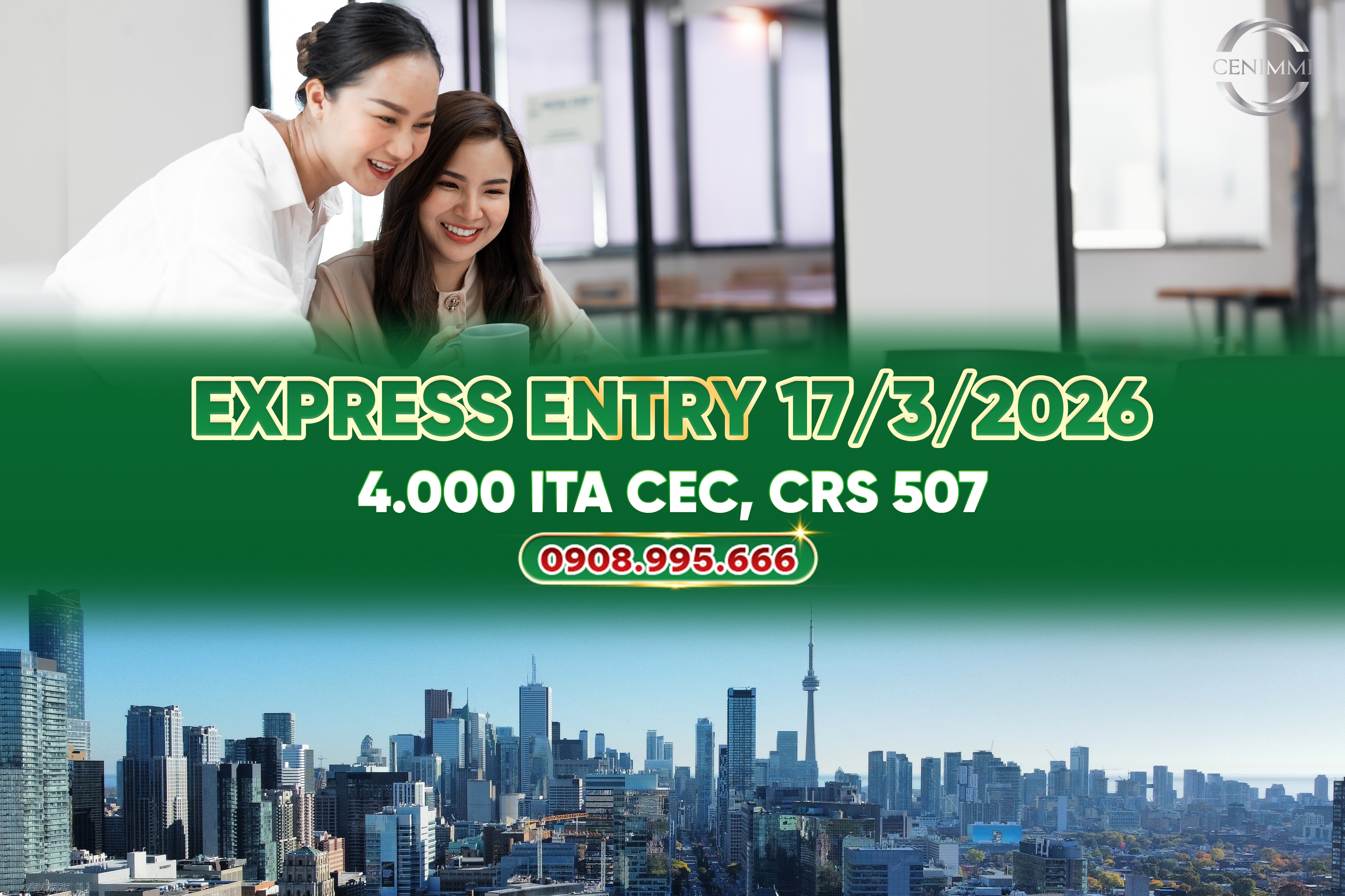 Express Entry Draw #404 Ngày 17/03/2026