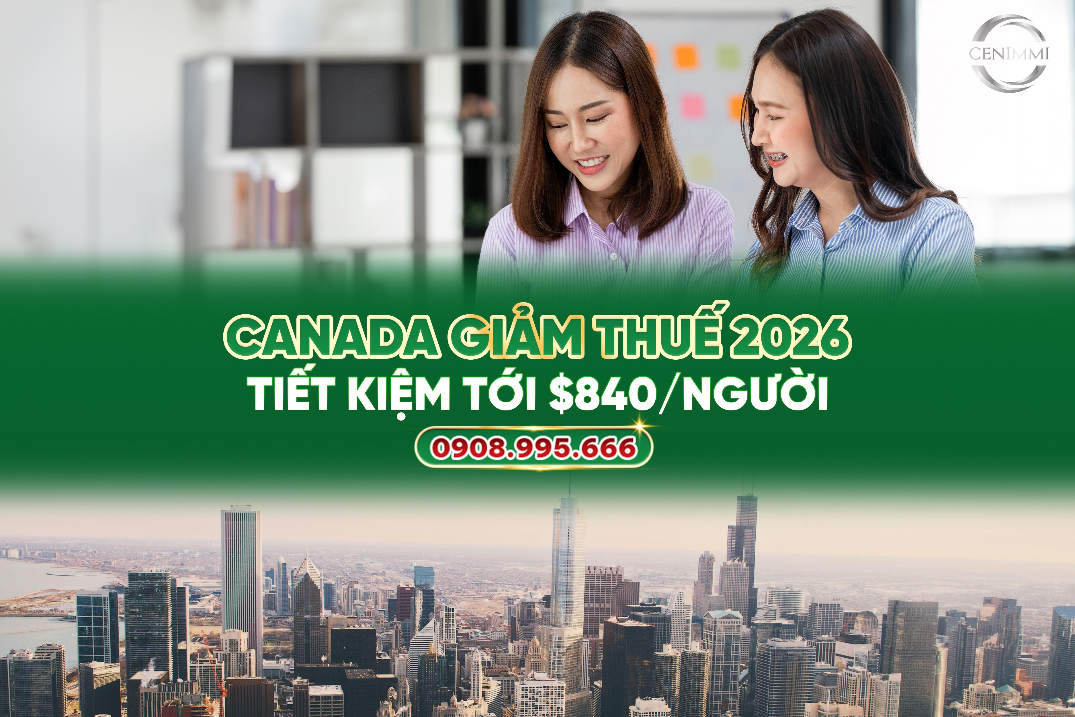 Canada giảm thuế 2026: tiết kiệm tới $840/người