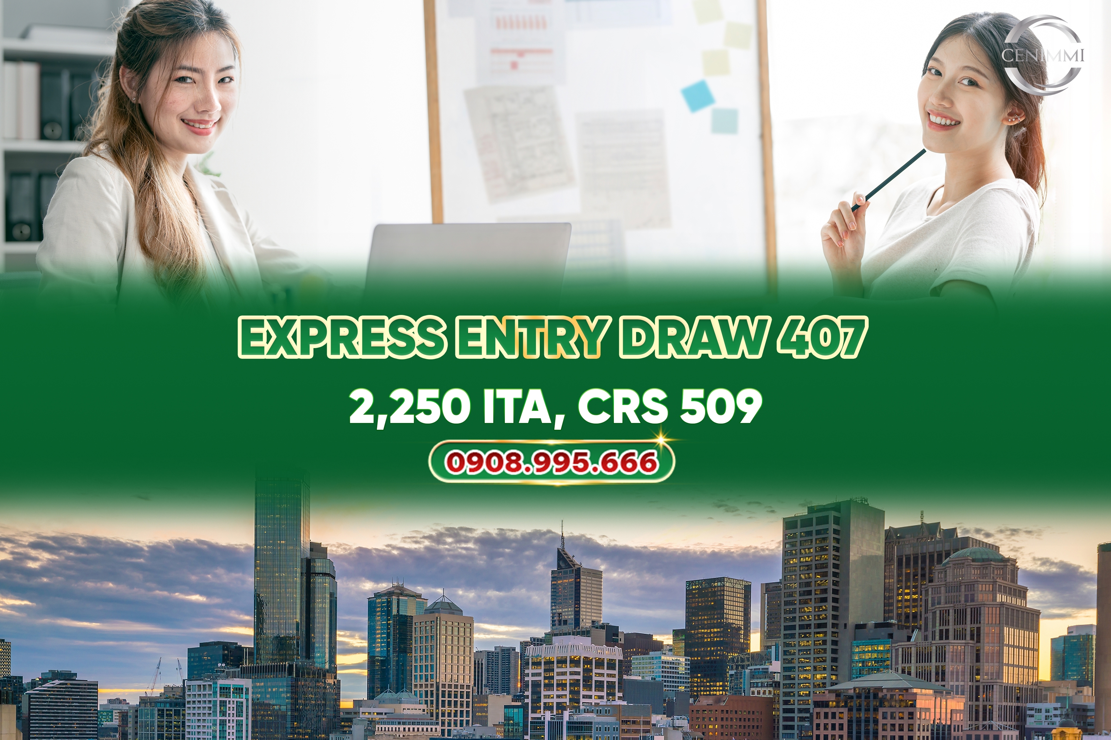 Express Entry Draw 407: 2,250 ITA, CRS 509