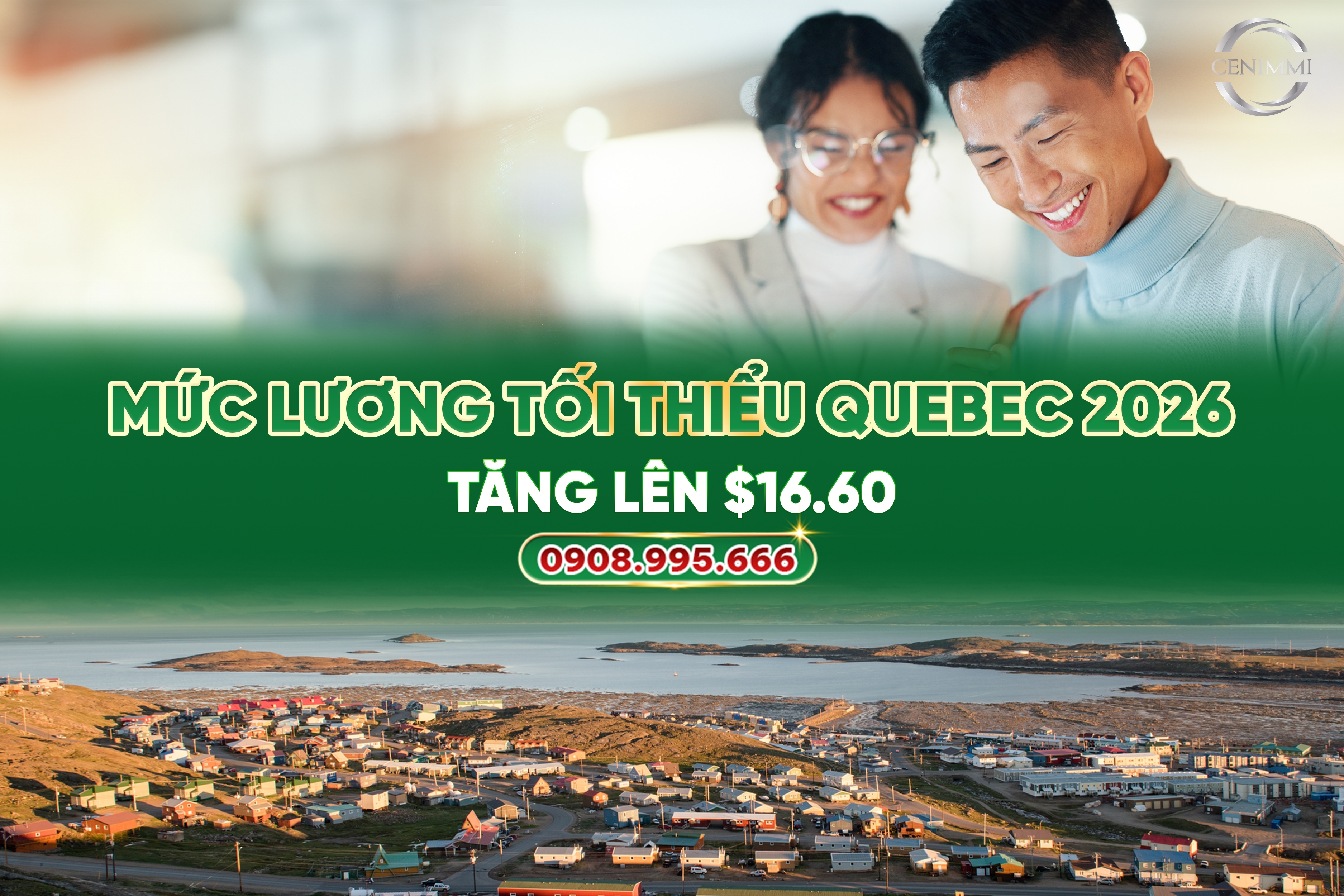 Mức lương tối thiểu Quebec 2026 tăng lên $16.60