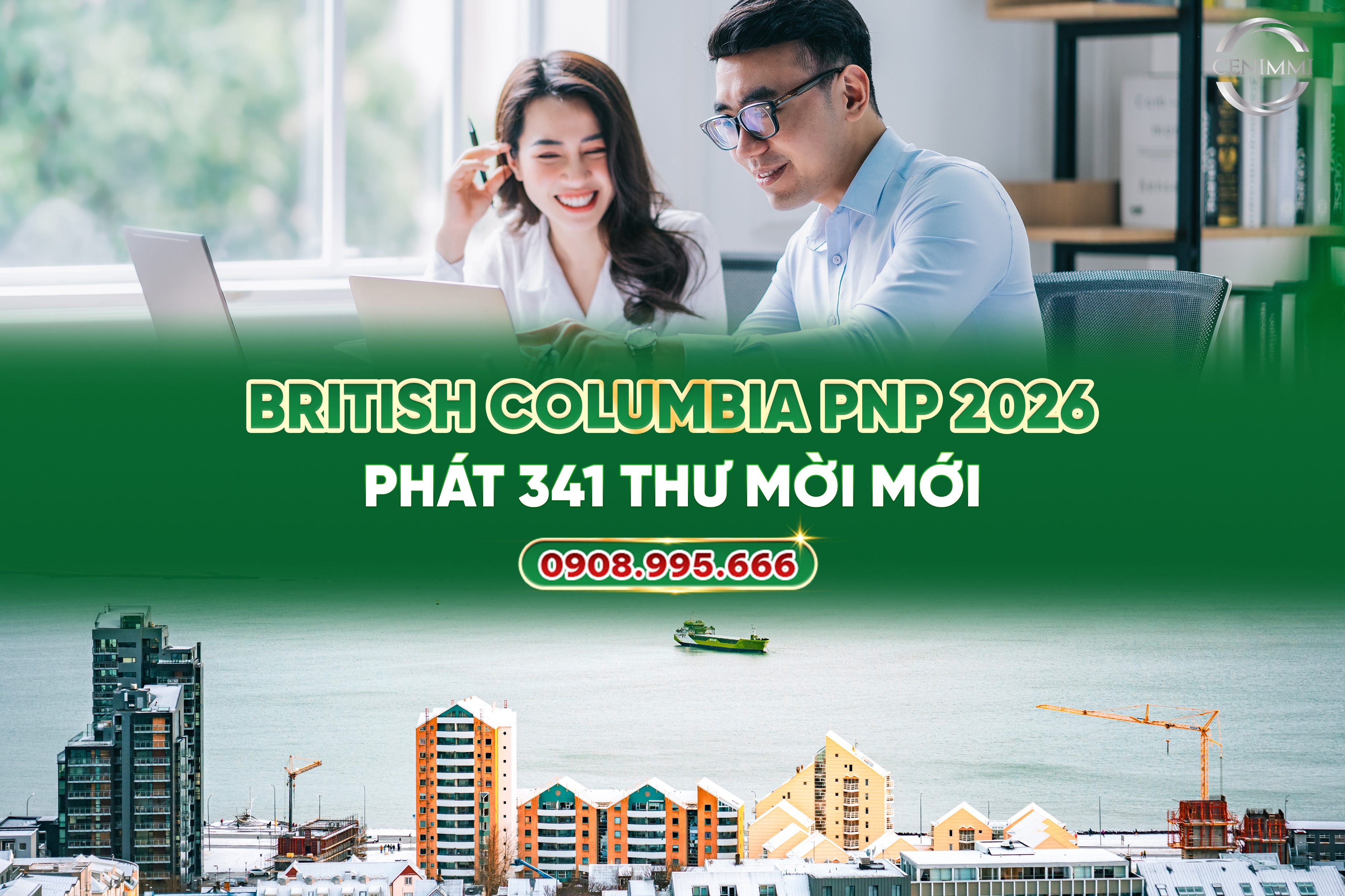 British Columbia PNP 2026 phát 341 thư mời mới