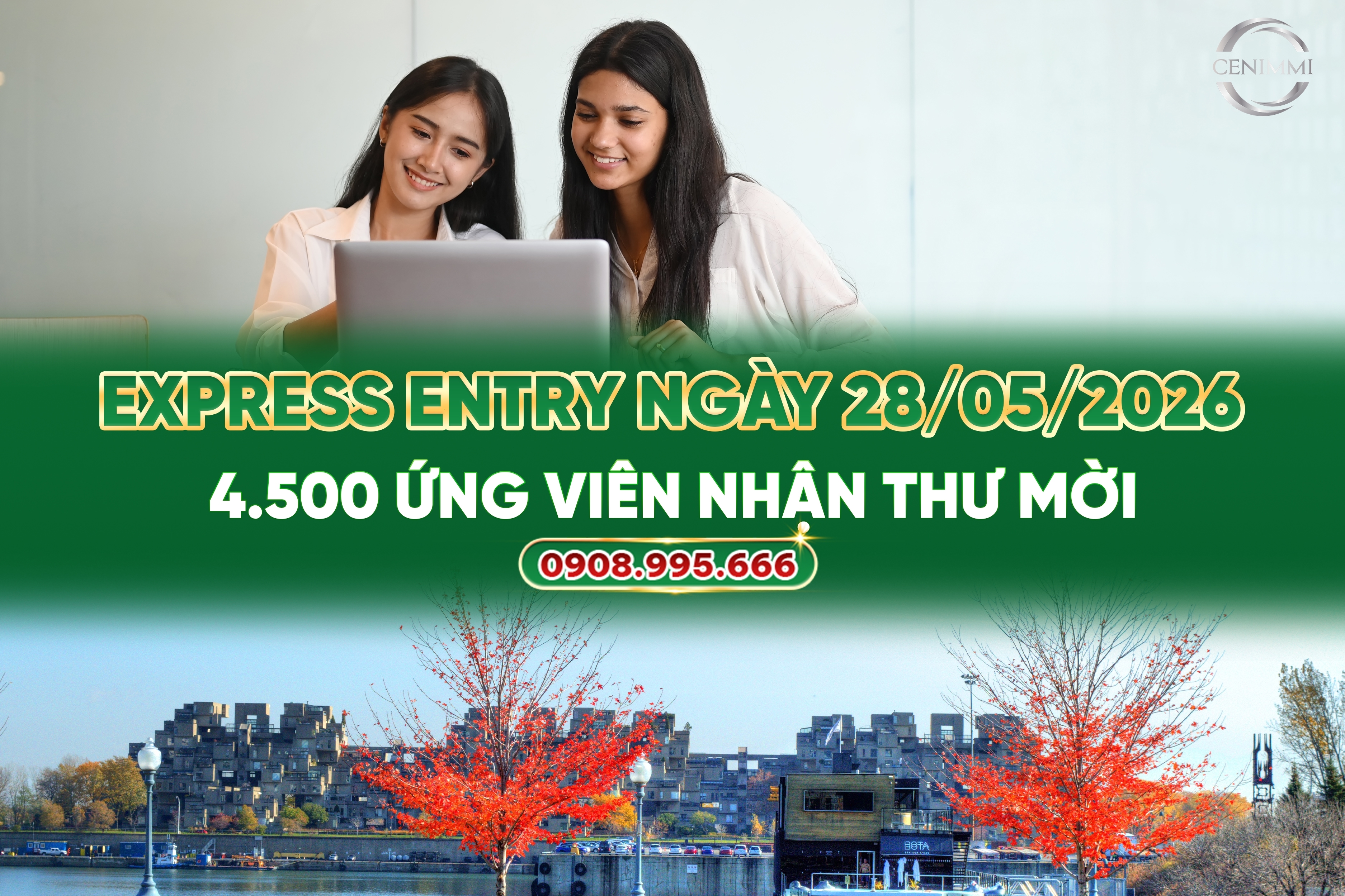Express Entry Ngày 28/05/2026 4.500 Ứng Viên Nhận Thư Mời