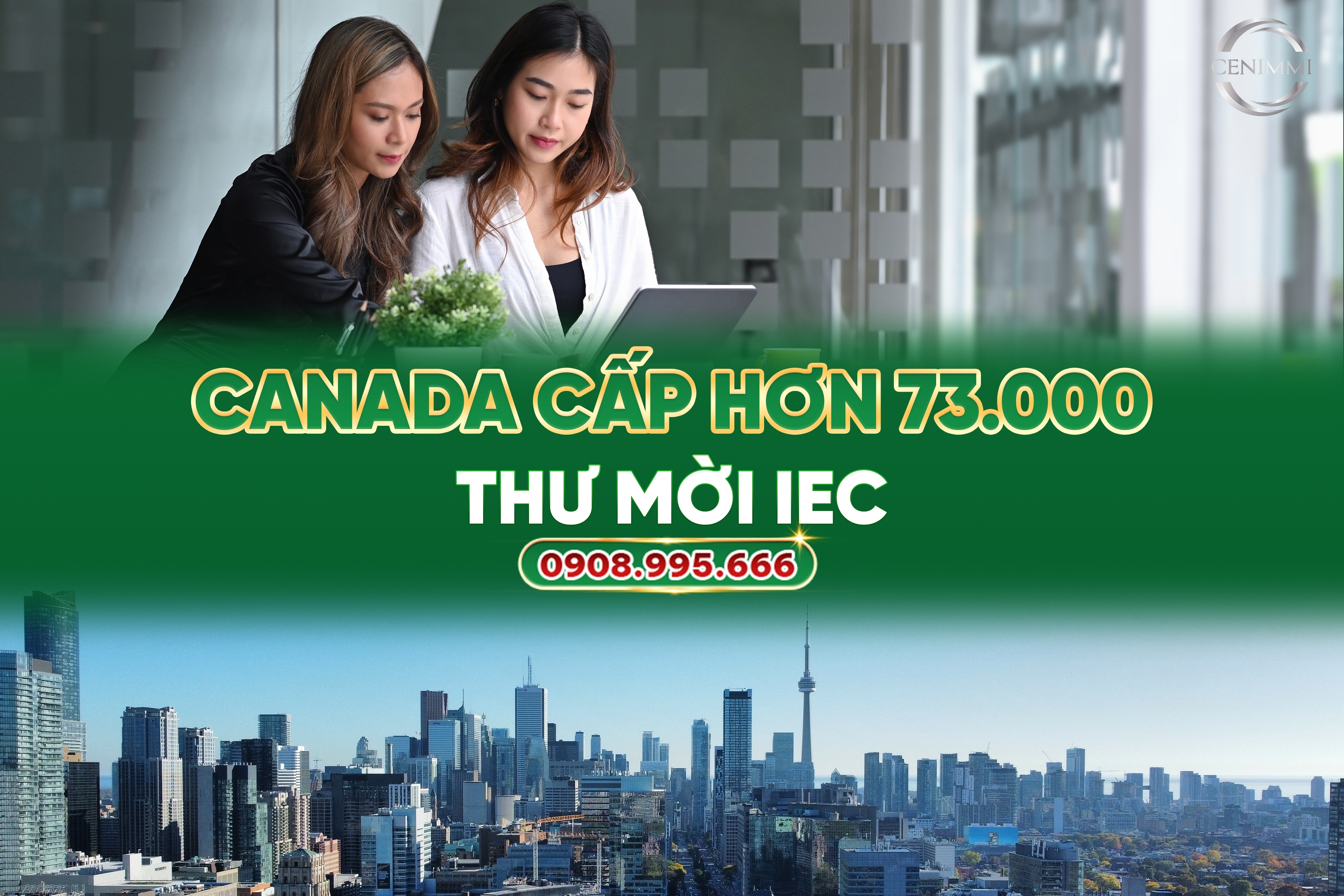 Canada cấp hơn 73.000 thư mời IEC