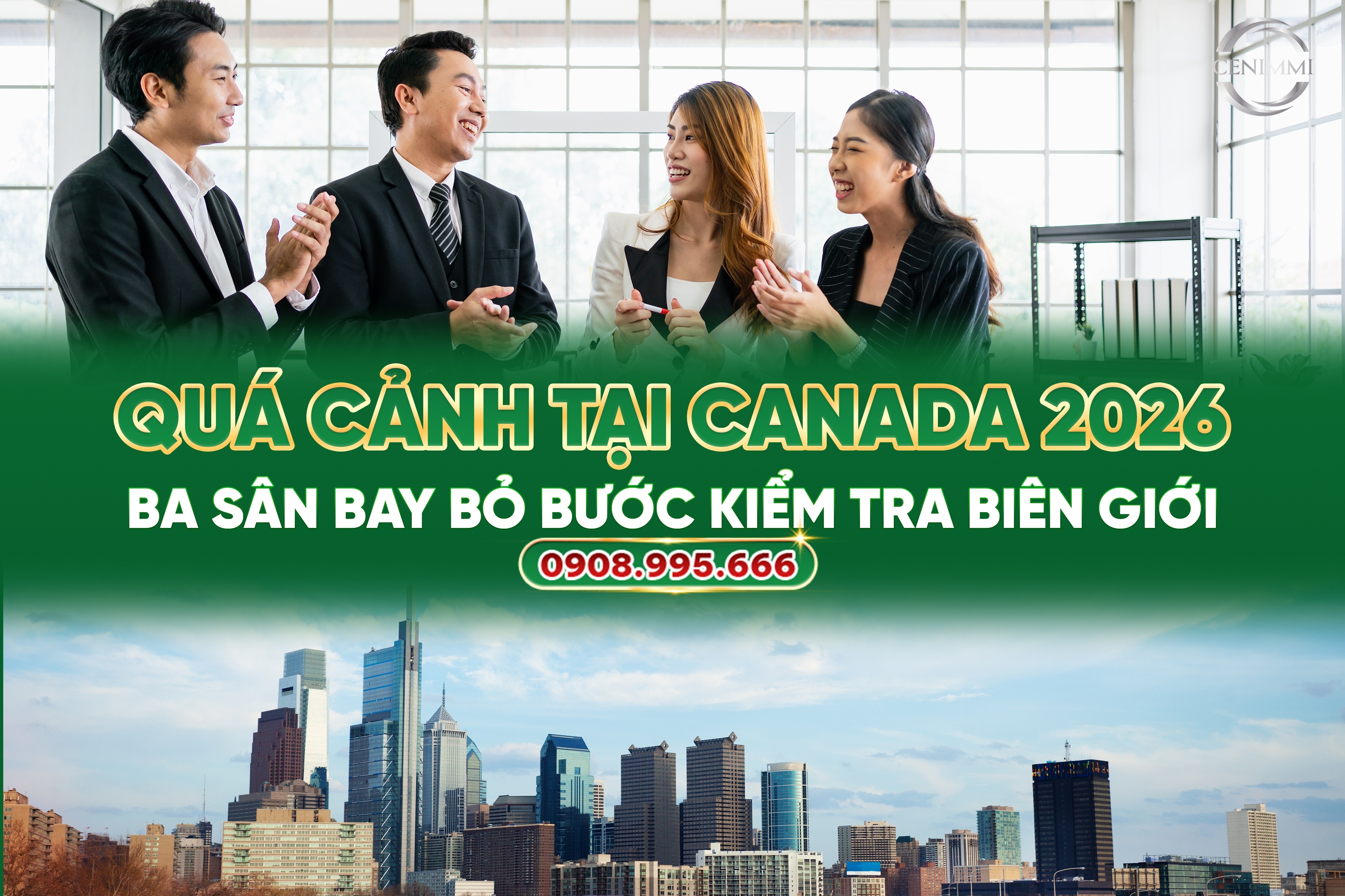 Quá cảnh tại Canada 2026: Ba sân bay bỏ bước kiểm tra biên giới