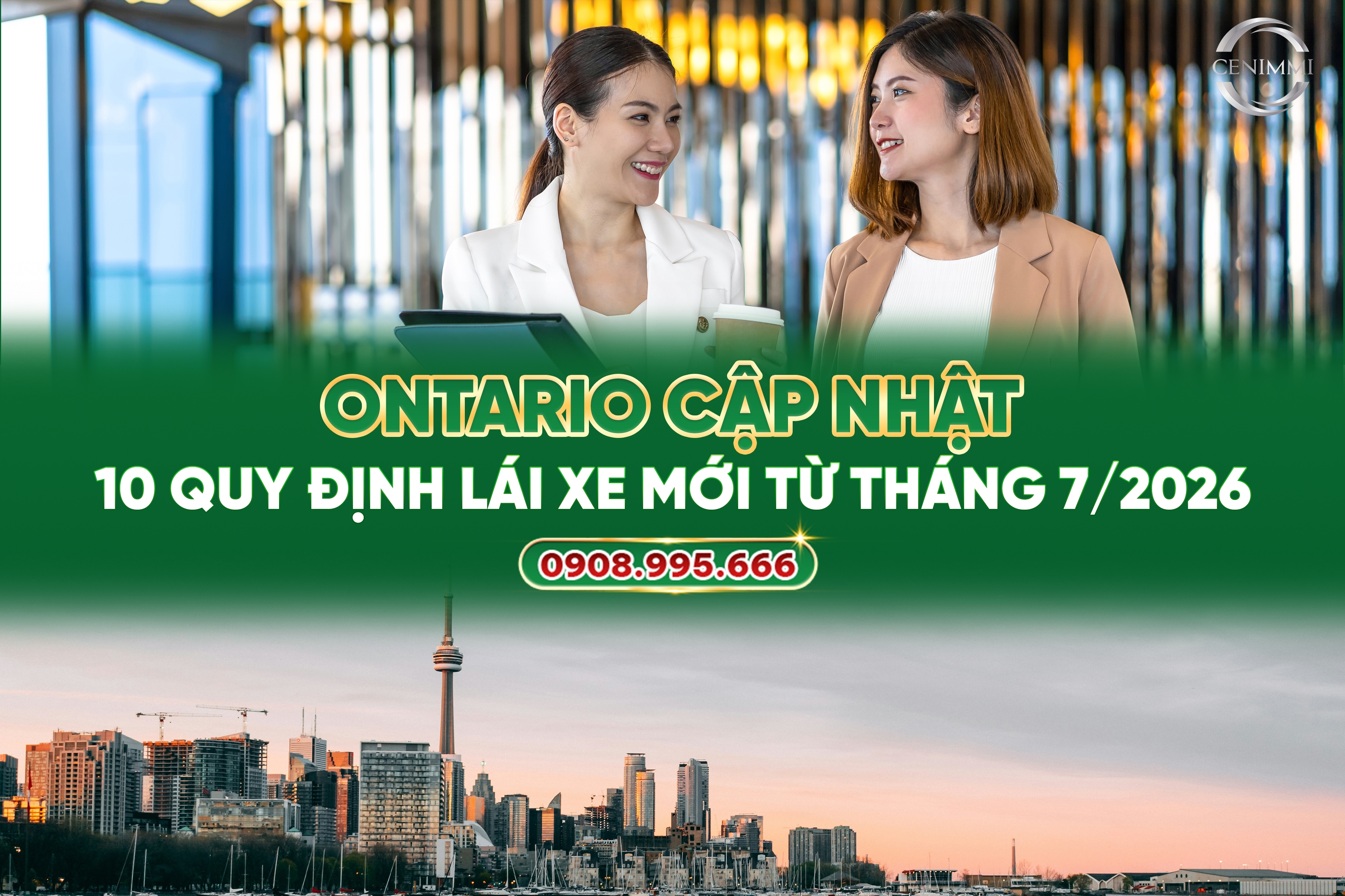 Ontario cập nhật 10 quy định lái xe mới từ tháng 7/2026