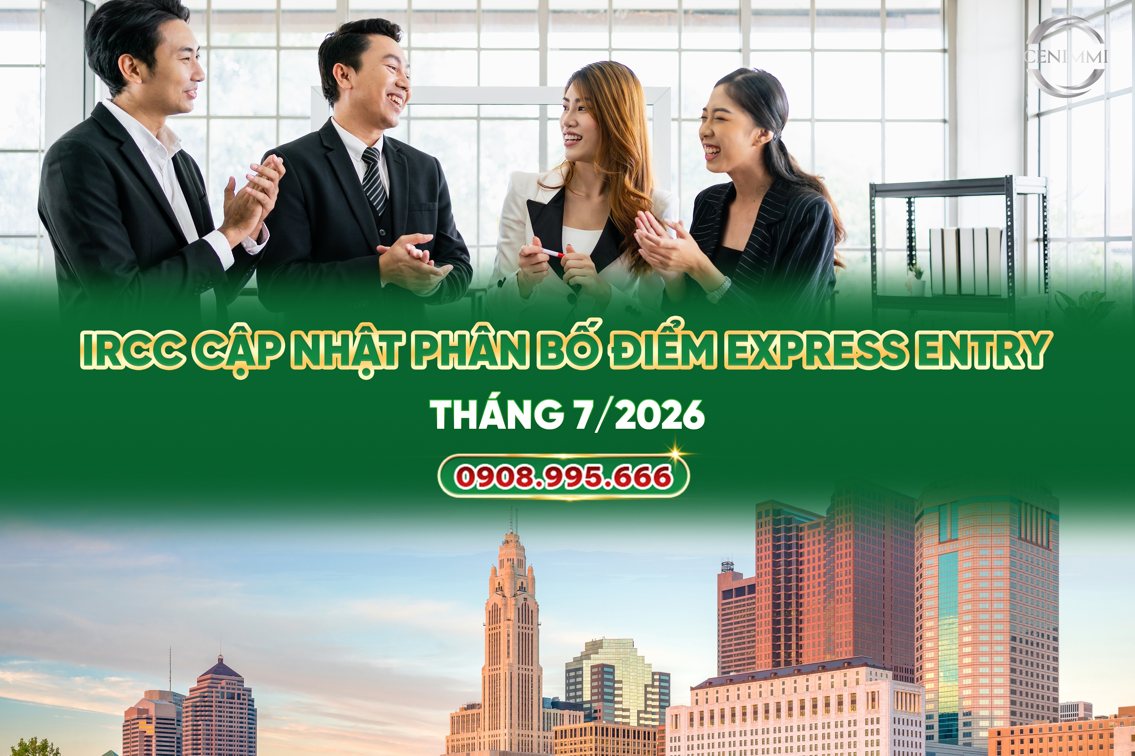 IRCC cập nhật phân bố điểm Express Entry tháng 7/2026