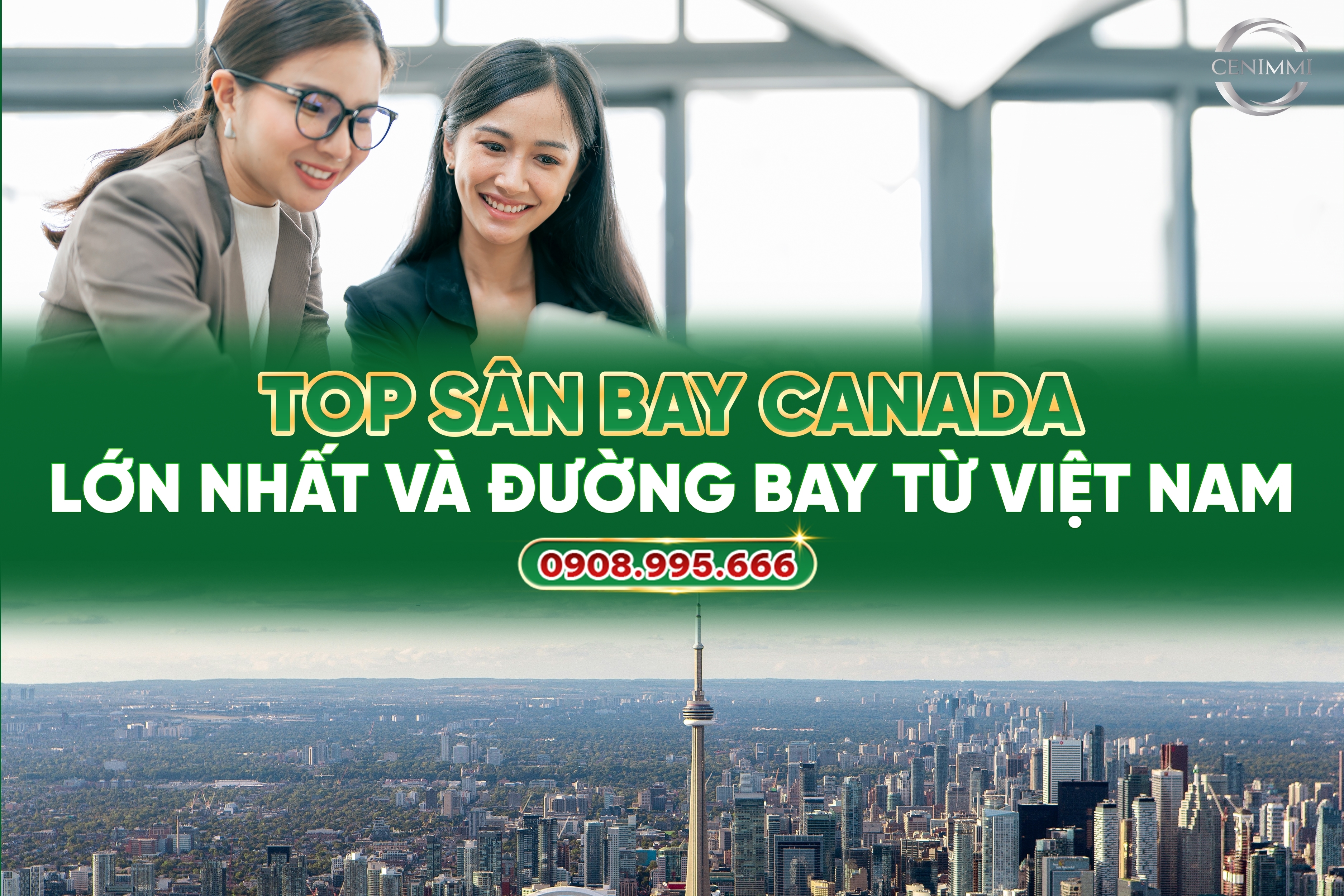 Top sân bay Canada lớn nhất và đường bay từ Việt Nam