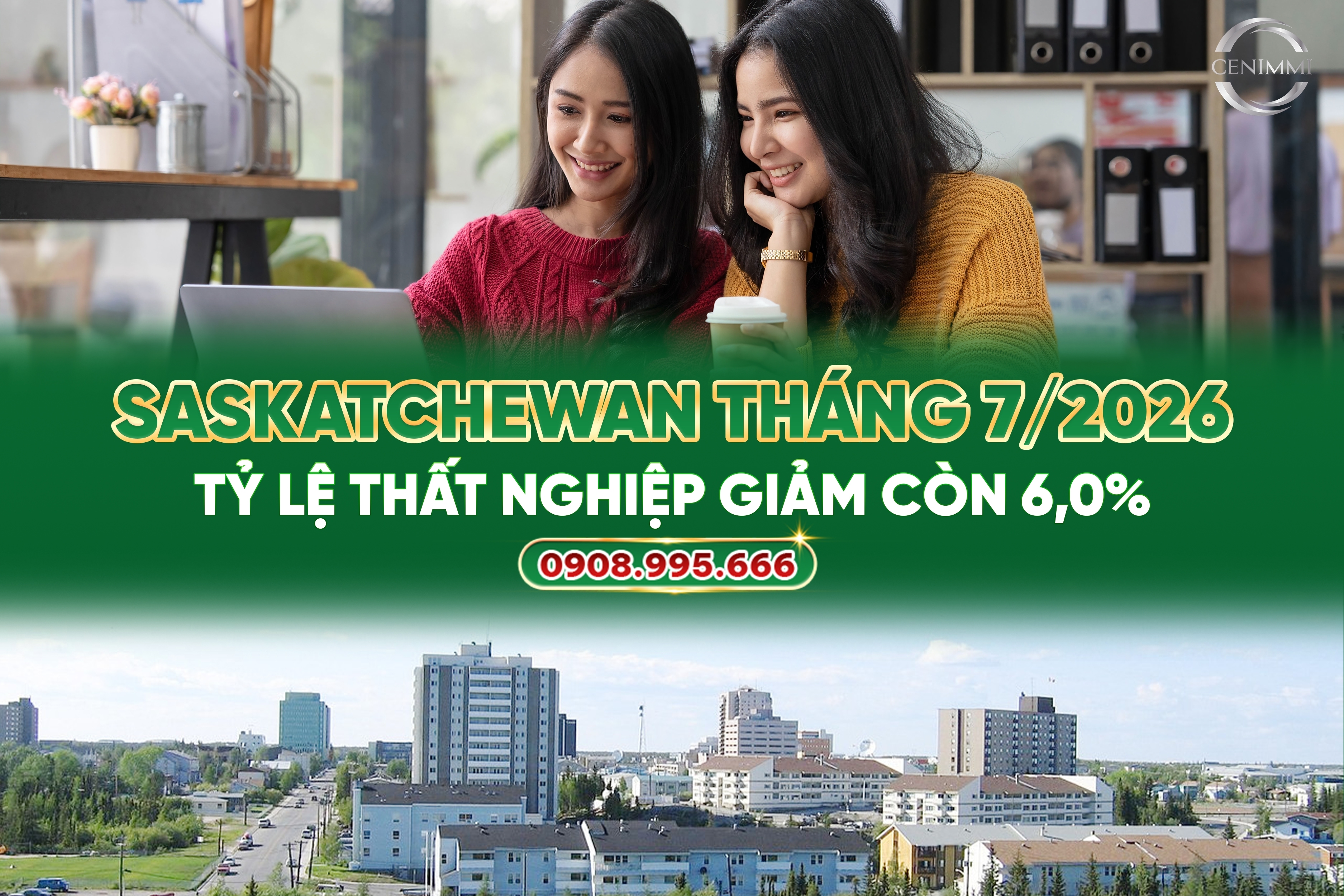 Saskatchewan tháng 7/2026: Tỷ lệ thất nghiệp giảm còn 6,0%
